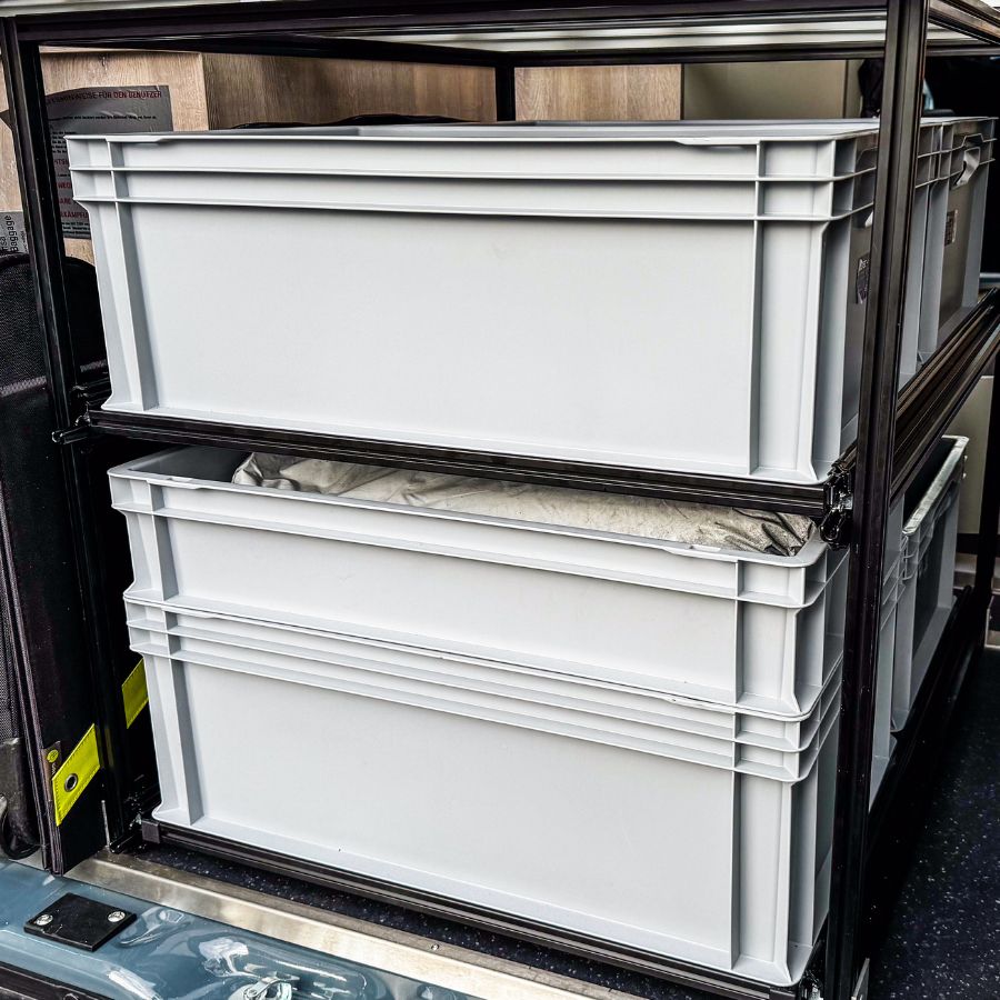 Heckauszug (Regal-System) für Kastenwagen und Wohnmobile - Vamper