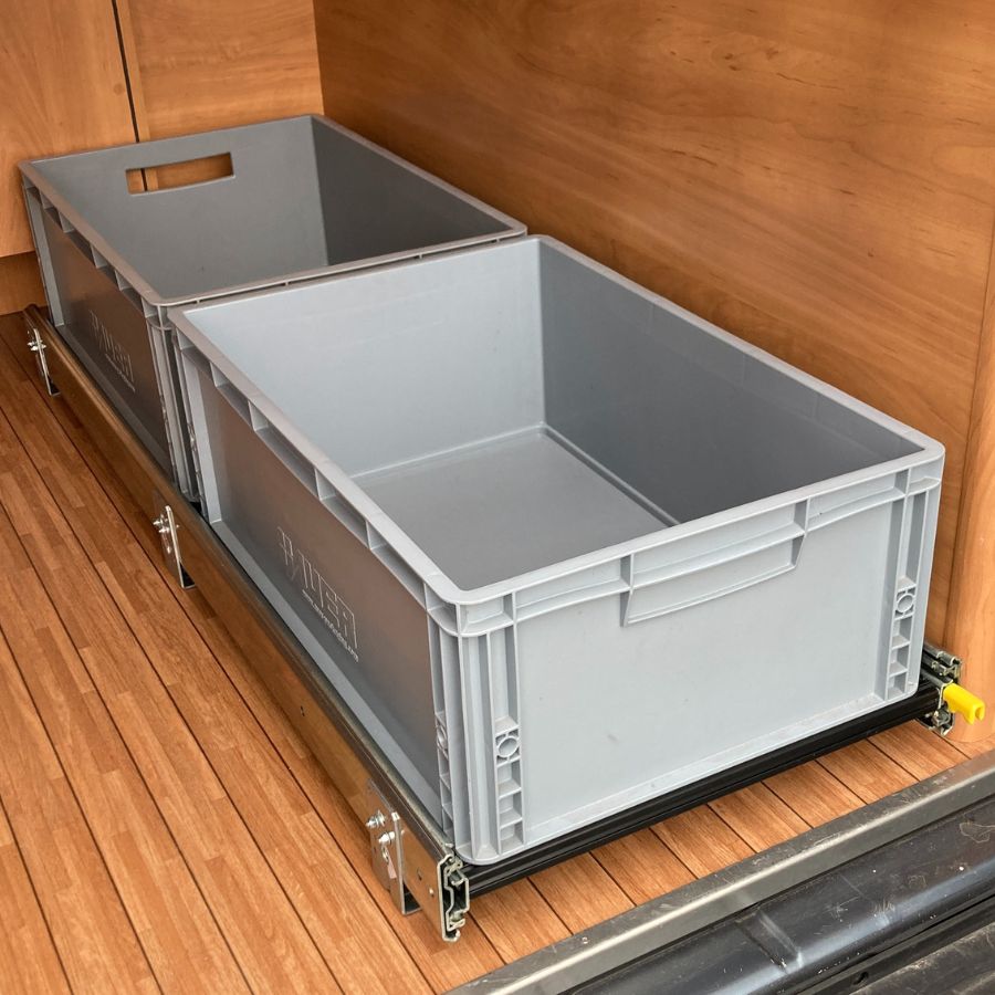 Heckauszug (Regal-System) für Kastenwagen und Wohnmobile - Vamper