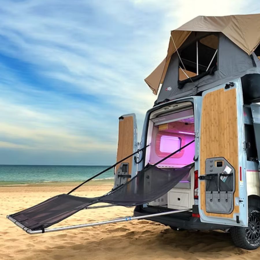 Soul Floater - ergonomische Premium-Außenliege für Kastenwagen inkl. Einbau