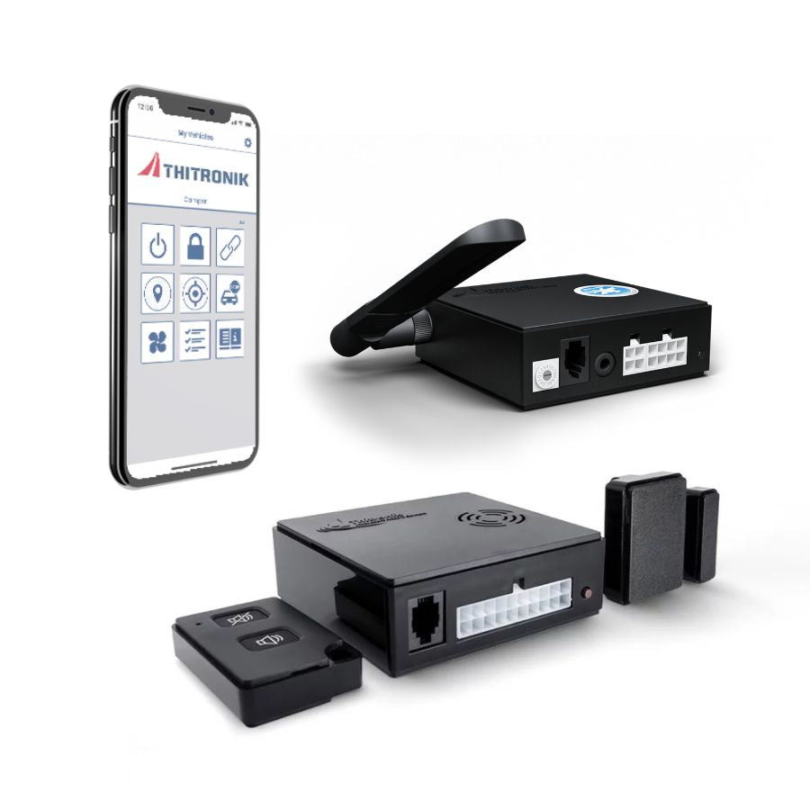 THITRONIK Funk-Alarmanlage WiPro III safe.lock inkl. Einbau (viele Erweiterungs-Optionen) - Vamper