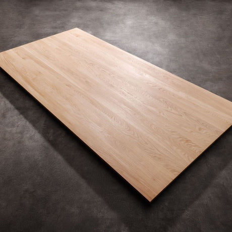 Vollholzplatte Eiche - Drei-Schichtplatte mit durchgehenden Lamellen - Vamper