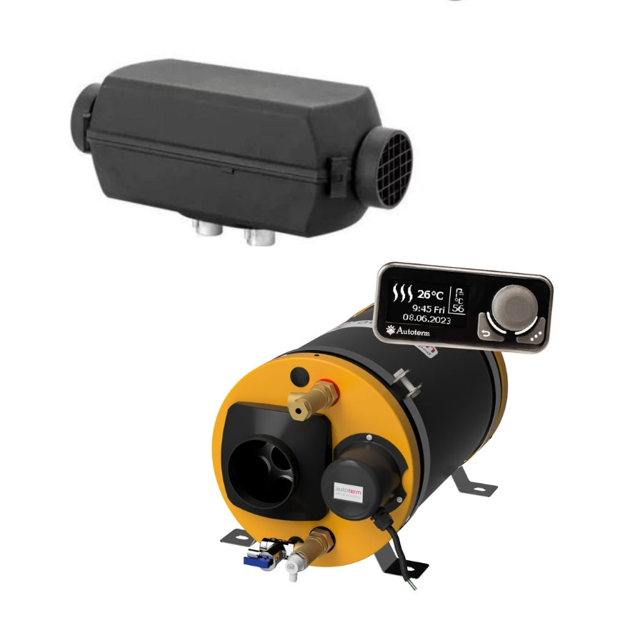 tigerexped Warmduscher-Kit bestehend aus Dieselheizung und Warmwasser Boiler