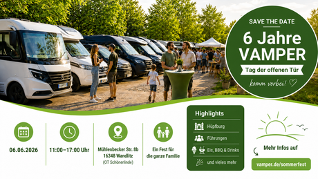 6 Jahre VAMPER - großes Sommerfest am 6.6.2026