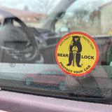 Bearlock Wohnmobil Lenkradsperre und Diebstahlschutz Aufkleber