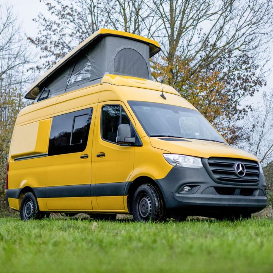 Aufstelldach SCA 252 für Mercedes-Benz Sprinter und VW Crafter mit Einbau - Vamper