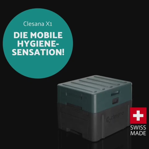Clesana X1 - wasser- & chemielose mobile Toilette