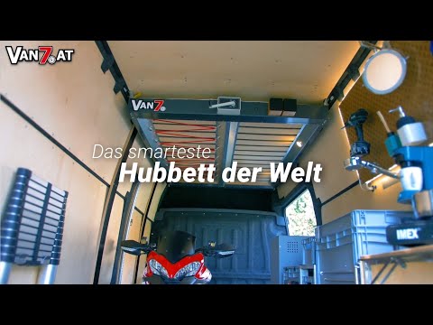 hubbett camper VAN7 – das clevere Hubbett für deinen Kastenwagen mit Einbau – Vamper