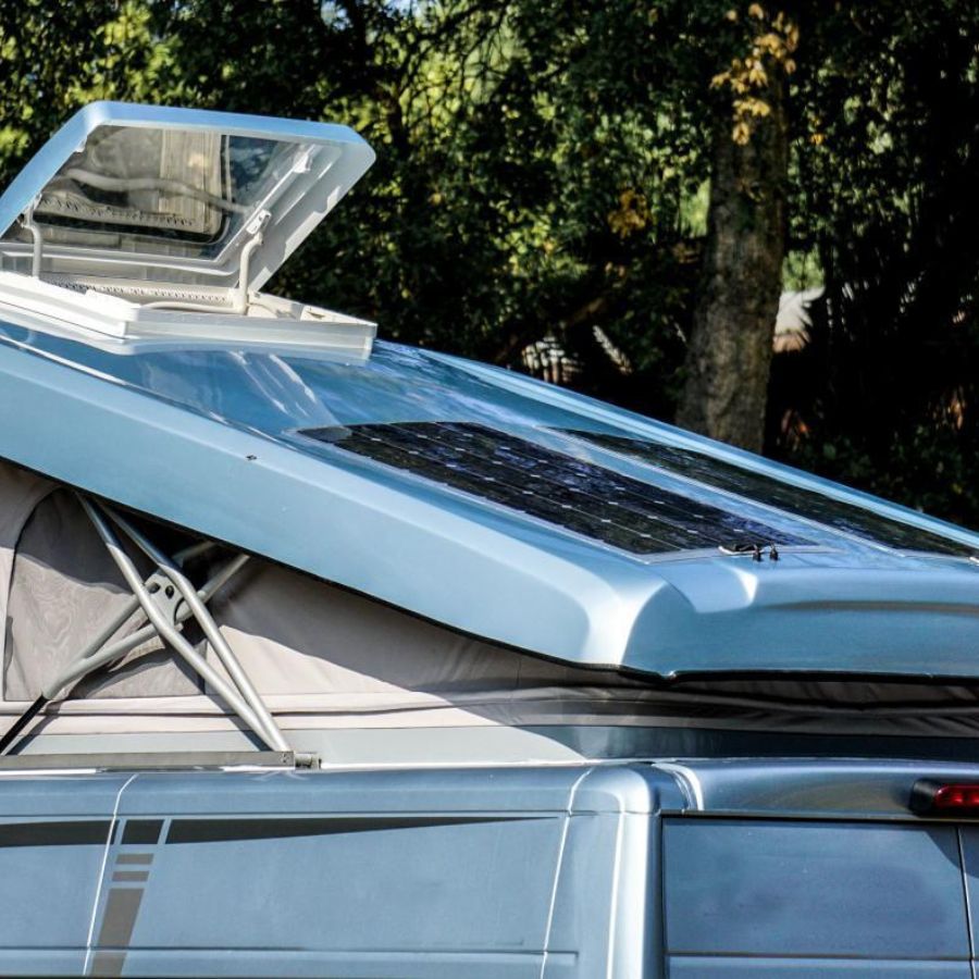 Aufstelldach mit Dachhaube und Solar